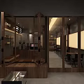 Modern Coffee Shop Interior Design Featuring Wooden Bar Counter Comfortable Tables And Soft Lighting