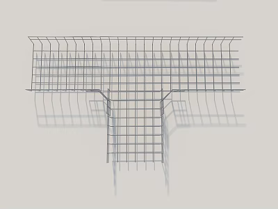 Steel Grid Reinforcement Structure Design For Construction Framework Project 3d model