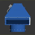 Blue Industrial Conical Ventilation Equipment With Base And Top Structure