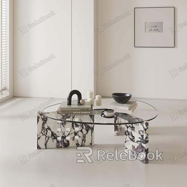 Middle ancient style tea table ornaments combination model