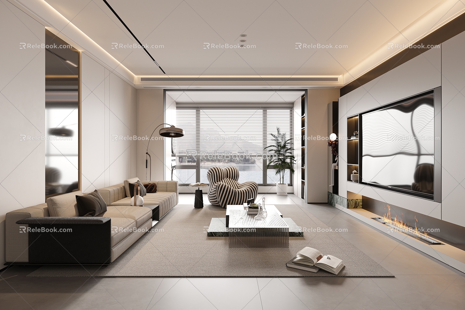 Italian Living Room 3d model