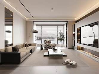 Italian Living Room 3d model