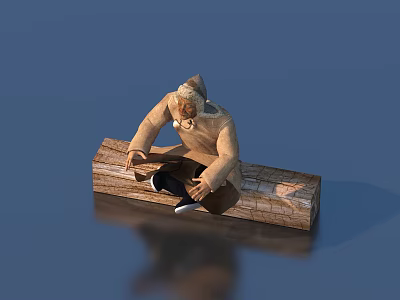 Character Man Minority 3d model
