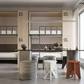 Modern Hotel Room With Wooden Bunk Beds And Minimalist Interior Design Elements