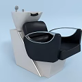 Black and White Modern Massage Chair With Ergonomic Design And Adjustable Control Panel