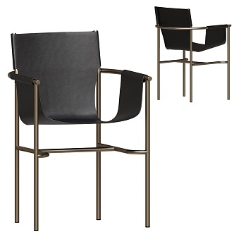 UChair Leather U-shaped Single Chair 18 3d model