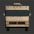 minibus minivan driverless bus school bus van box car 3d model