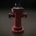 Red Fire Hydrant Essential Public Fire Safety Equipment for Emergency Fire Response 3d model