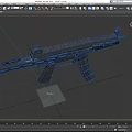 Modern Tactical Assault Rifle with Metal Body Magazine and Tactical Rail