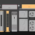 Different Styles Of Air Conditioners And Fans Including Wall Mounted Floor Standing And Tower Models