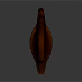 Brown Amber Plastic Comb With Smooth Handle And Multiple Teeth Design