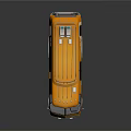 Orange Modified Bus With Roof Rack And Side Windows Exterior Design