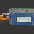 Vintage Household Items Classic Cassette Tape and Walkman Box with Retro Design