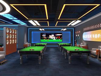 billiard hall billiard table billiard room billiard room 3d model