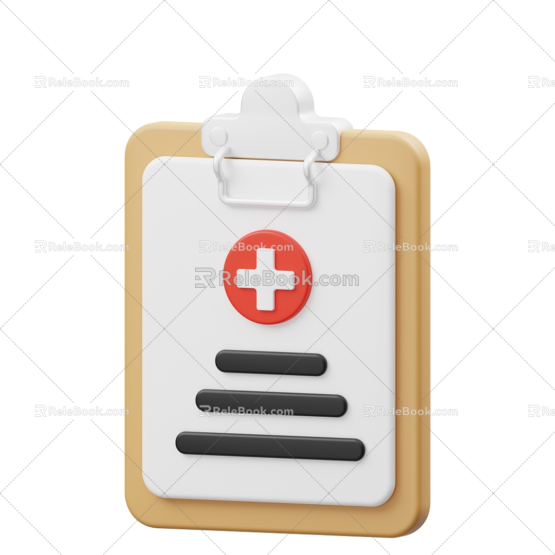 Modern Medical Single Cartoon Medical Single 3d model