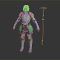 Western Samurai Western Warrior Western Hero Western Warrior Knight Hero Ancient Warrior Paladin 3d model