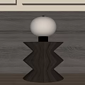 Corner corner a few small table lamp bedside side 3d model