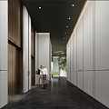 modern elevator hall lobby elevator hall 3d model