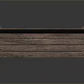Rustic Wooden Bench With Solid Backrest And Smooth Seat Surface