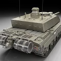 Detailed Military Tank Design Featuring Heavy Armor Cannon Barrel And Tracked Wheels