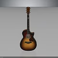High Quality Acoustic Guitar With Sunburst Finish And Mahogany Body Design