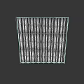 Industrial Style Corrugated Rusted Metal Light Panel With Blue Gray Tone