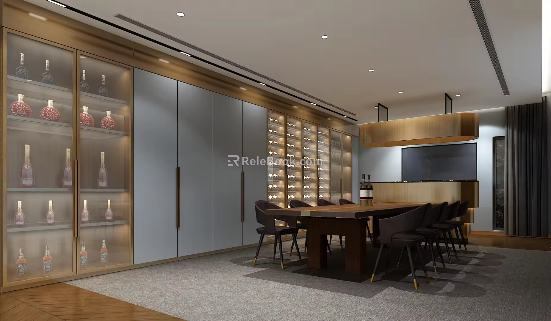 Modern Wine Cellar Stainless Steel Red Wine Cellar Cold Storage Room Constant Temperature Room Constant Temperature Cabinet Display Cabinet Cold Storage Cabinet Red Wine Cellar 3d model