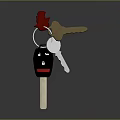 Modern Car Key Remote Control With Metal Blade Auto Parts Accessory