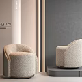 Quiet Style Stool Cream Style Stool Sofa Stool Low Stool Changing Shoes 3d model