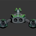 Modern Spaceship Cartoon Spaceship Animation Spaceship 3d model