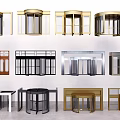 Different Types Of Revolving Doors And Reception Desks In Modern Styles