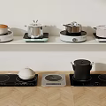 Modern induction cooker pot 3d model