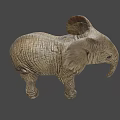 Game Movie Character Adorable Small Elephant Plush Figure With Detailed Texture