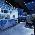 Modern Internet Cafe Technology Internet Cafe 3d model