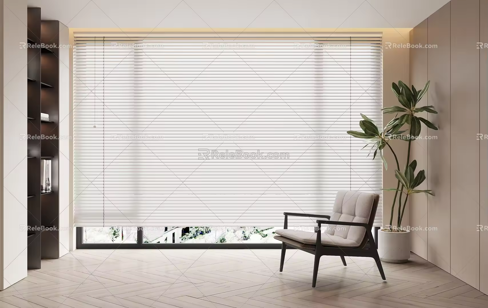 Modern venetian blinds 3d model