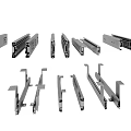 Drawer slide drawer slide track pull rail hardware 3d model