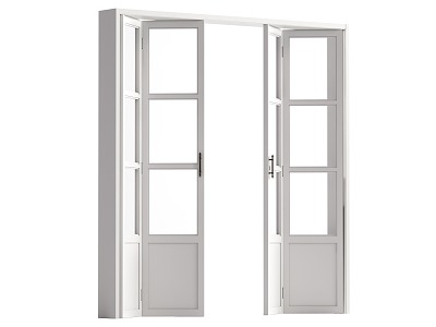 Modern Middle Style Folding Door 3d model