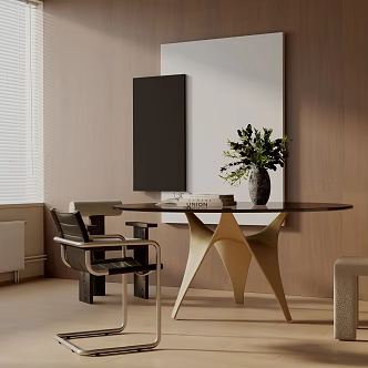 Modern table combination 3d model