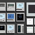 Modern switch air conditioner temperature control intelligent switch 3d model