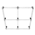 Industrial Equipment Metal Grid Support Structure Featuring Multiple Units