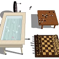 Indoor Game Equipment Including Air Hockey Table Dartboard Chessboard And Go Board