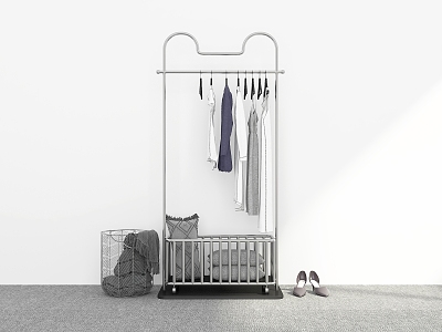 Modern Hanger Floor Hanger Coat Rack Hanger 3d model