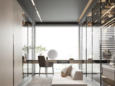 Modern Cloakroom 3d model