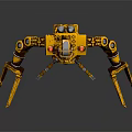 Industrial Robot Single Wheel Robot Double Wheel Robot Assistant Small Robot 3d model