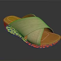 Light Brown Wooden Sole Wedge Sandals With Crisscross Straps For Casual Summer Wear