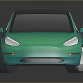 Modern Teal Sedan with Sleek Body Dark Roof White Wheels and 3D Rendered Reflection