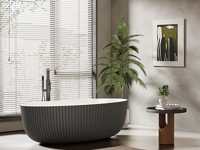 Bathtub Ceramic Bathtub Open Bathtub Toilet Bathtub Side-several Integrated Bathtub 3d model