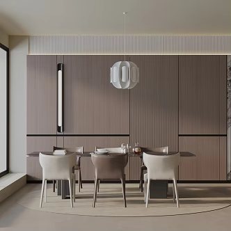 Modern table combination 3d model