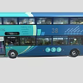 Wrightbus bus passenger car tourist bus double-decker bus low face number low model simple model film and television level 3d model