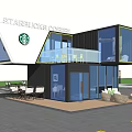 modern container 3d model